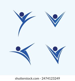 Icono de negocio y diseño de logotipo gráfico de Vector 