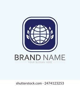 Icono de negocio y diseño de logotipo gráfico de Vector 