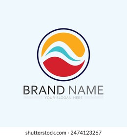 Business icon and logo design vector graphic 