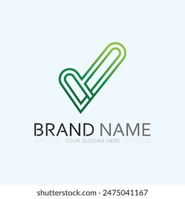 Icono de negocio y diseño de logotipo gráfico de Vector 