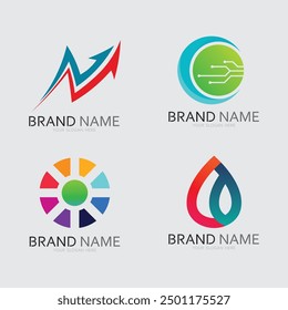 Business icon and logo design vector graphic 