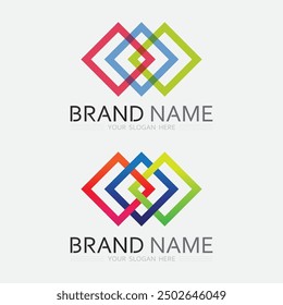 Business icon and logo design vector graphic 