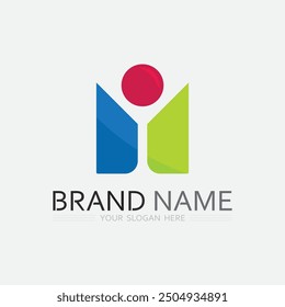 Icono de negocios y diseño de logotipo Vector gráfico 