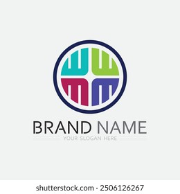 Icono de negocios y diseño de logotipo Vector gráfico 