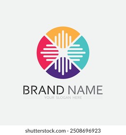 Icono de negocios y Vector de diseño de logotipo ilustración gráfica
