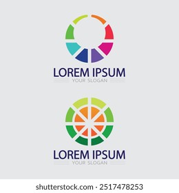Unternehmenssymbol und Logo-Design, Vektorgrafik 