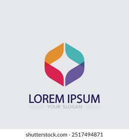 Business icon and logo design vector graphic 