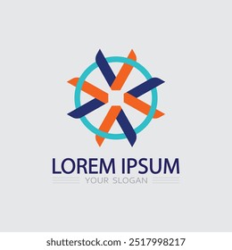 Icono de negocios y diseño de logotipo Vector gráfico 