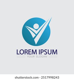 Icono de negocios y diseño de logotipo Vector gráfico 