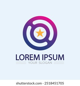 Unternehmenssymbol und Logo-Design, Vektorgrafik 