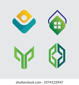 Business icon and logo design vector graphic 