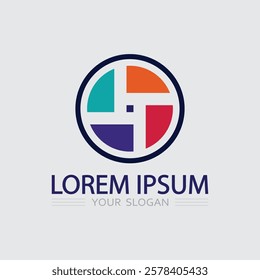 Business icon and logo design vector graphic 