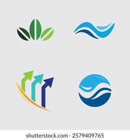 Business icon and logo design vector graphic 