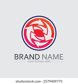 Business icon and logo design vector graphic 