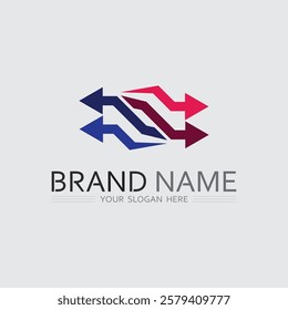 Business icon and logo design vector graphic 