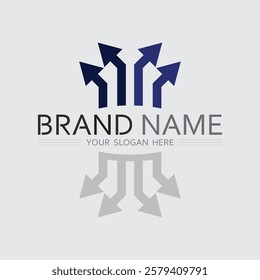 Business icon and logo design vector graphic 