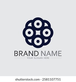 Business icon and logo design vector graphic 