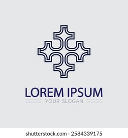 Business icon and logo design vector graphic 