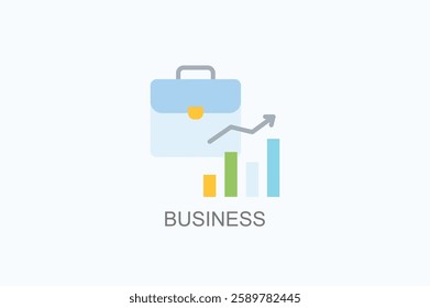 Business Icon Or Logo Isolated Vector Illustration