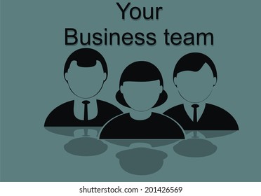 Business icon, management and human resources