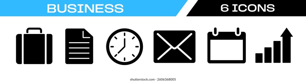 business icon. management icon set