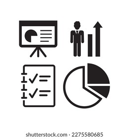business icon , management icon vector