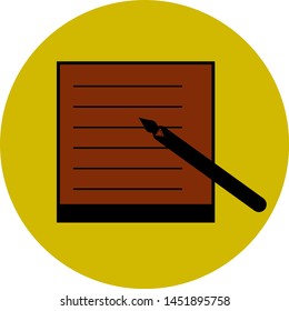 Business icon, note icon, vector, EPS
