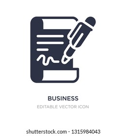 business icon on white background. Simple element illustration from Business concept. business icon symbol design.