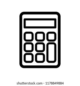 business icon outline : calculator