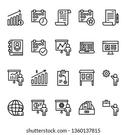 Business Icon Outline for mobile app or web