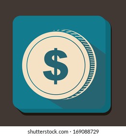 business icon over gray background vector illustration