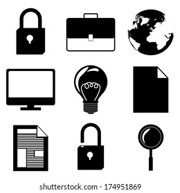 business icon over white background vector illustration