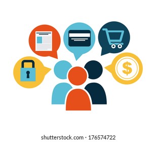 business icon over white   background vector illustration