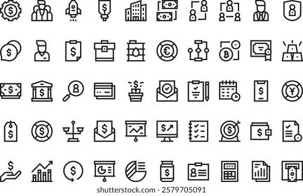 Business icon pack High-Quality Vector Icons Collection with Editable Stroke. Ideal for Professional and Creative Projects