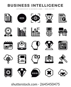 business icon pack lineal filed