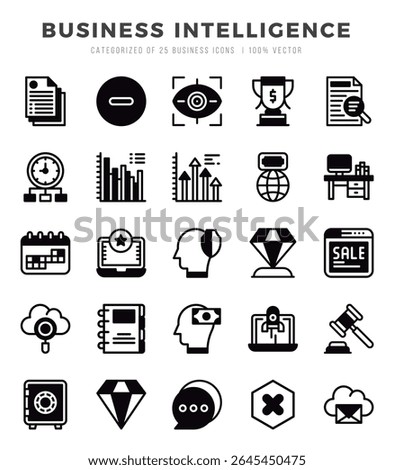 business icon pack lineal filed