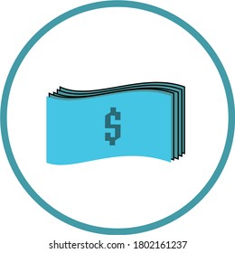 Business icon pack, Money icon vector Graphic design With blue and tosca color.
icon can used on finance mobile apps