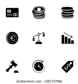 Business icon pack set vector