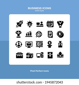 Vektordesign des Business-Icon-Pakets 