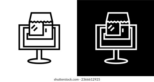 Business icon, business partner, idea, target, target market, avatar, online shop, line drawing, business theme, graph, team, agree, rising graph