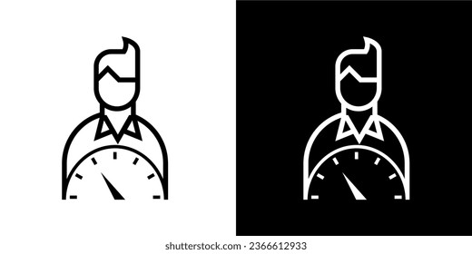 Business icon, business partner, idea, target, target market, avatar, online shop, line drawing, business theme, graph, team, agree, rising graph