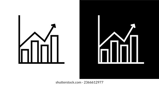 Business icon, business partner, idea, target, target market, avatar, online shop, line drawing, business theme, graph, team, agree, rising graph