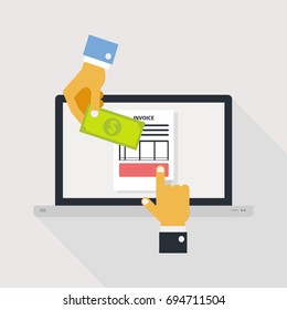 Business icon. Payouts. Security payment. Pay per click