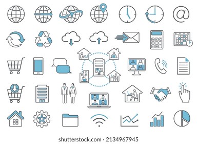 Business icon  pictogram  illustration set