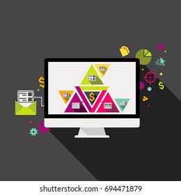 Business icon. Reports, Tracking, and Payouts through the one platform. One invoice. Direct contact