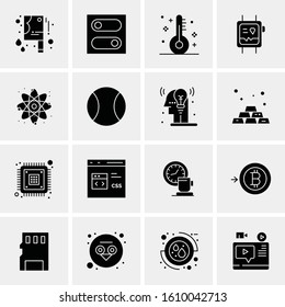 Business Icon Set. 16 Universal Icons Vector. Creative Beauitful Icon Illustration to use in Print and Web Related project.
