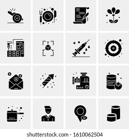 Business Icon Set. 16 Universal Icons Vector. Creative Beauitful Icon Illustration to use in Print and Web Related project.