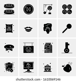 Business Icon Set. 16 Universal Icons Vector. Creative Beauitful Icon Illustration to use in Print and Web Related project.