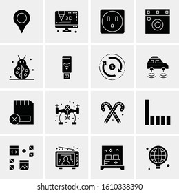 Business Icon Set. 16 Universal Icons Vector. Creative Beauitful Icon Illustration to use in Print and Web Related project.