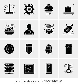 Business Icon Set. 16 Universal Icons Vector. Creative Beauitful Icon Illustration to use in Print and Web Related project.
